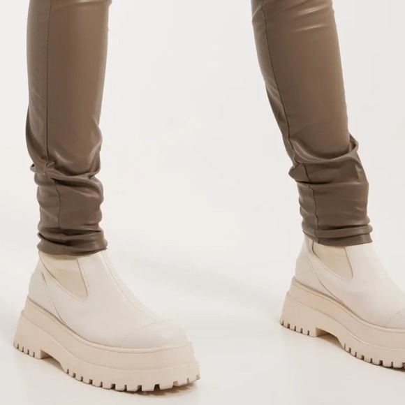 JJXX Megan Matte Faux Leather Elastic Waist Leggings - Picture 5 of 16